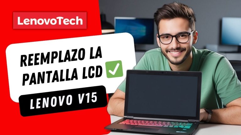 ¿Cómo Reemplazo la pantalla LCD de un Lenovo V15?