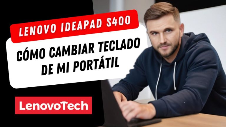 ¿Cómo puedo cambiar el teclado de mi portátil Lenovo IdeaPad S400?